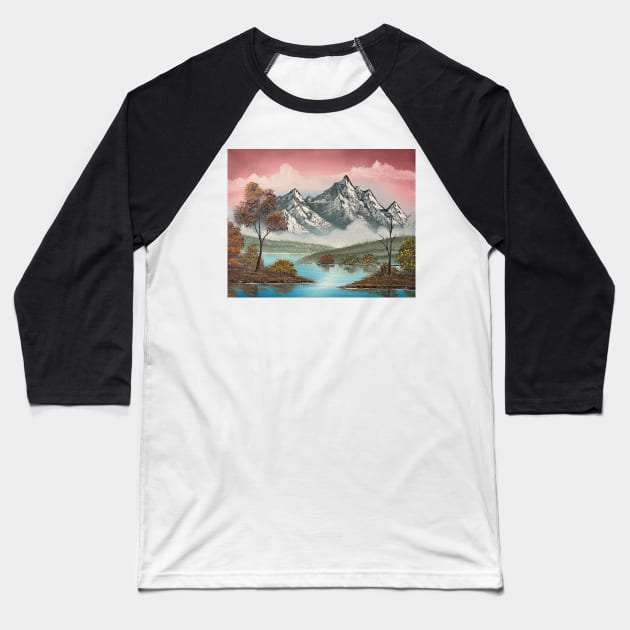 Autumn Mountain Baseball T-Shirt by J&S mason